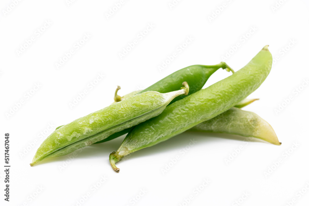 pea vegetable isolated on white background pea vegetable isolated on white background