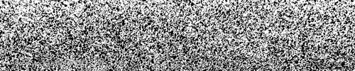 Black Grainy Texture Isolated On White. Panoramic Background. Dust Overlay. Dark Noise Granules. Wide Horizontal Long Banner For Site. Vector Illustration, EPS 10.