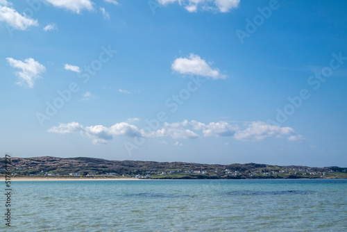 Beautiful clear water at Narin Strand in County Donegal - Ireland.