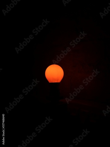 The orange light bulb in the air © himanshu