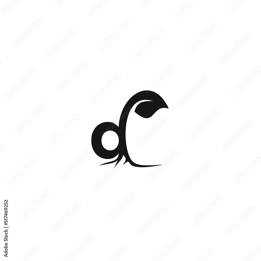 The letter D and the seeds that sprout The letter D and the seeds that sprout