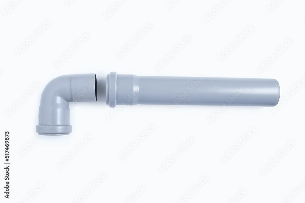 Sewer pipes sanitary. White background. Sewer pipes sanitary. White background.