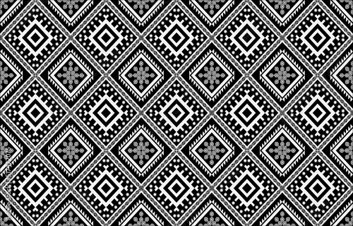 Geometric vector background with sacral tribal ethnic elements. Traditional triangles gypsy geometric forms sprites tribal themes apparel fabric tapestry print