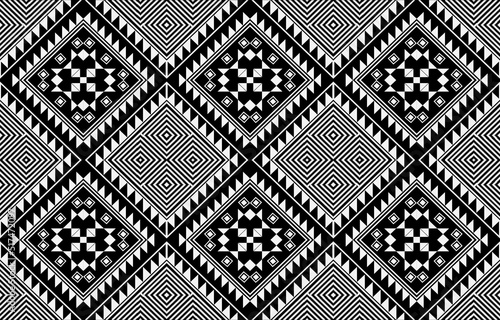 Geometric vector background with sacral tribal ethnic elements. Traditional triangles gypsy geometric forms sprites tribal themes apparel fabric tapestry print