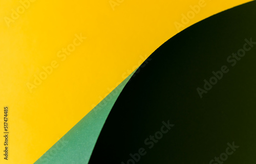 Yellow and green abstract diagonally divided background