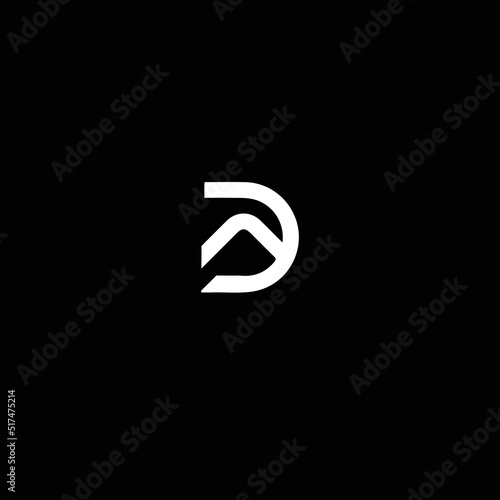 DA AD Logo Design, Creative Minimal Letter AD DA Monogram