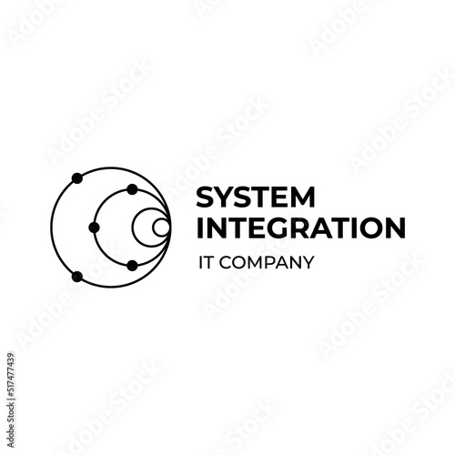 Vector logo of a system integration company