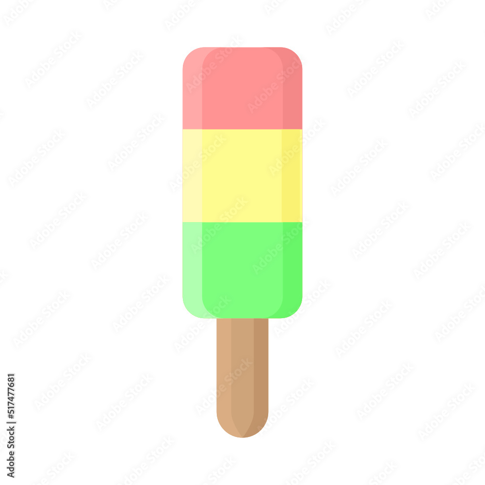 Illustration of Ice Cream Design Icon Illustration of Ice Cream Design Icon
