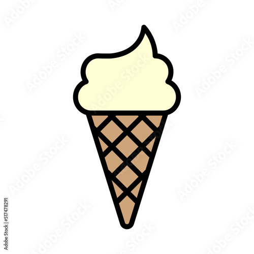 Illustration of Ice Cream Design Icon