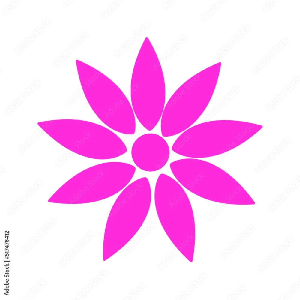 illustration of a flower colorful pattern 