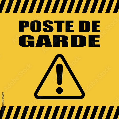 Logo poste de garde.