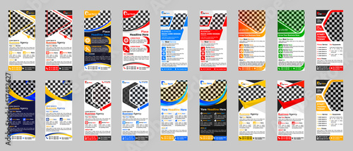 
Digital marketing agency rack card design, corporate Business dl flyer design template for Office, Company, and Multipurpose Use creative dl flyer design.