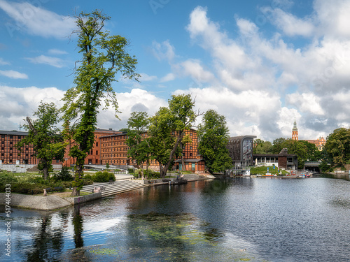 Obraz na płótnie Canal in the Bydgoszcz cCty (6) w salonie