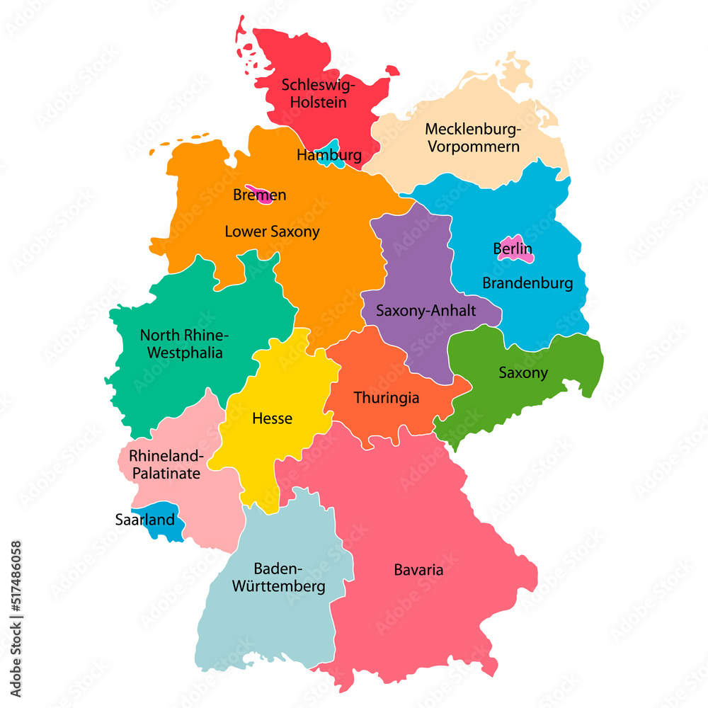 Germany map icon, geography blank concept, isolated graphic background vector illustration