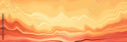 Dramatic sunset sky, natural background, vector illustration
