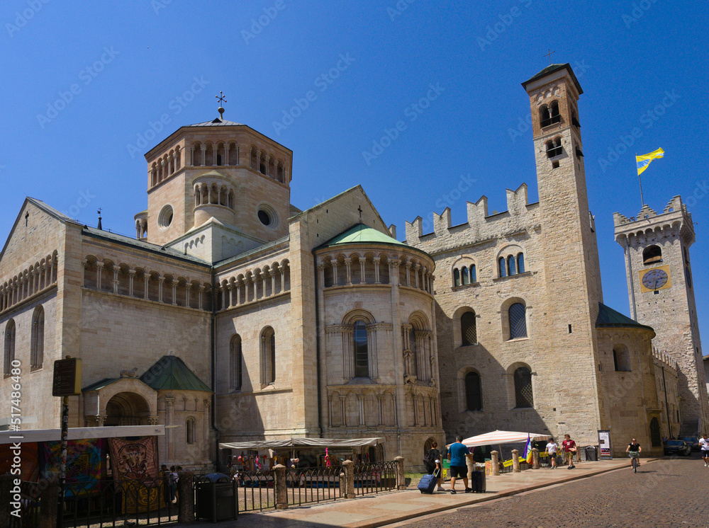 Trento, Italy, view of cathedral backside