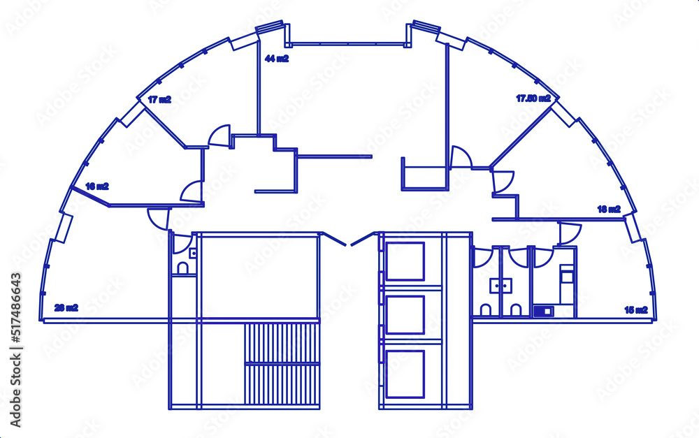 2d Architectural Drawing Of An Empty Office Plan Space Planning And 2d-architectural-drawing-of-an-empty-office-plan-space-planning-and