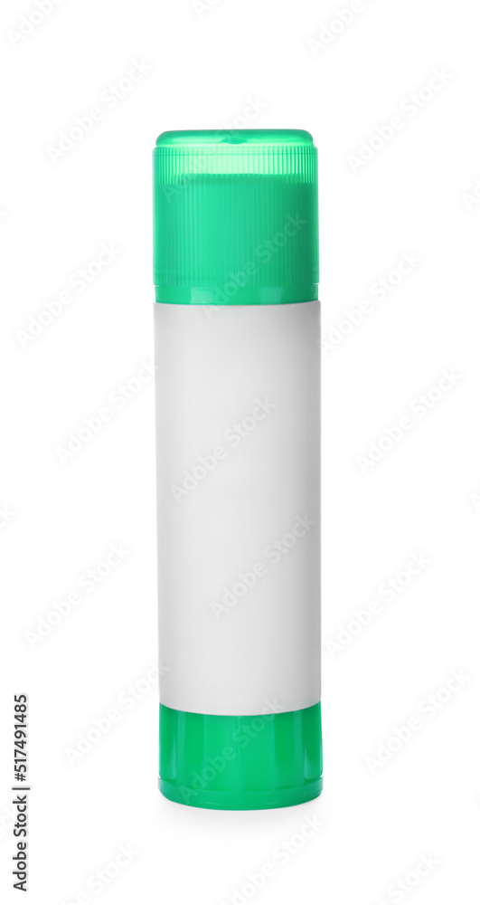 Closed blank glue stick isolated on white Closed blank glue stick isolated on white
