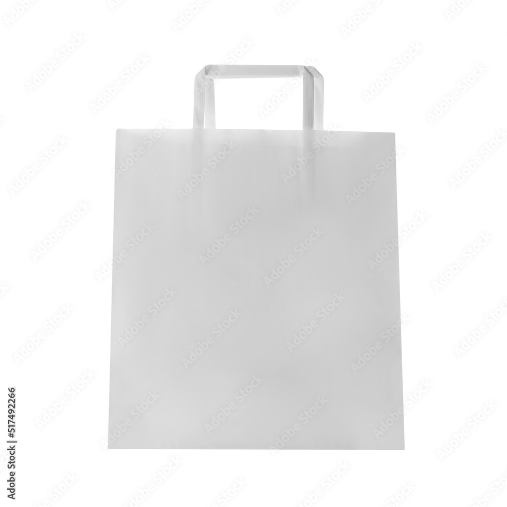 Blank paper bag on white background. Space for design Blank paper bag on white background. Space for design