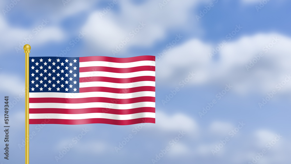 American flag waving in wind image American flag waving in wind image