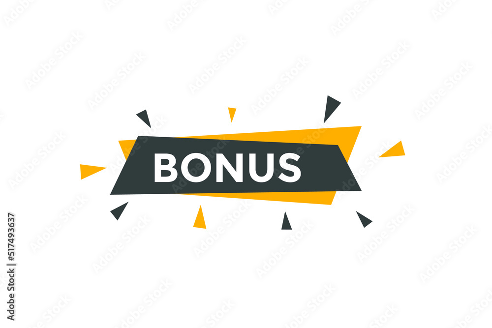 Bonus button. Bonus Speech Bubble banner template.
Bonus button. Bonus Speech Bubble banner template.