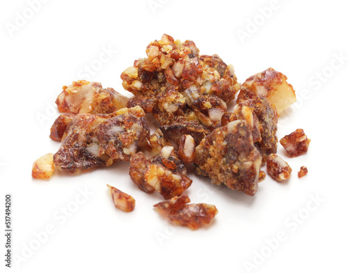 Photos siam benzoin resin ( perfumery ingredients ) isolated on white background