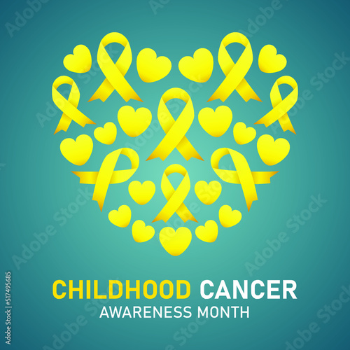 Childhood cancer awareness month background