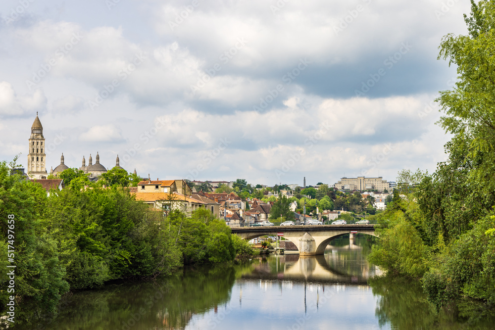 Cityscape of Perigueux Dordogne region in southwestern France
