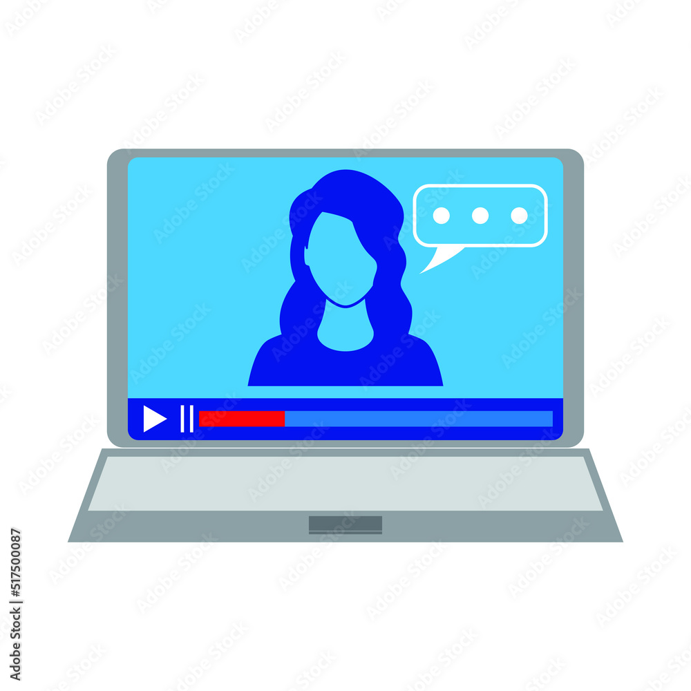 Desktop computer in flat style. Vector drawing.
Desktop computer in flat style. Vector drawing.