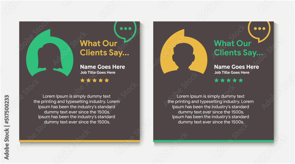 Fototapeta premium Creative Testimonial Template, Quote , What Our Clients Say , Infographic Template Editable Vector Illustration 