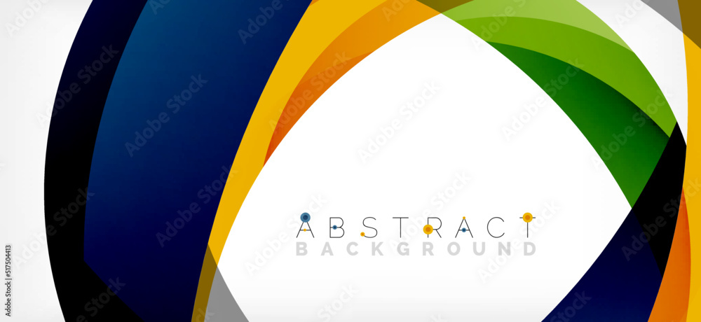Color circle shapes, minimal geometric background. Trendy dynamic composition. Vector Illustration For Wallpaper, Banner, Background, Landing Page Color circle shapes, minimal geometric background. Trendy dynamic composition. Vector Illustration For Wallpaper, Banner, Background, Landing Page