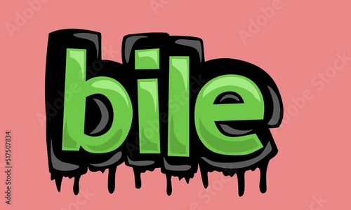 Pink screen animation video written BILE