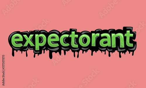 Pink screen animation video written EXPECTORANT
