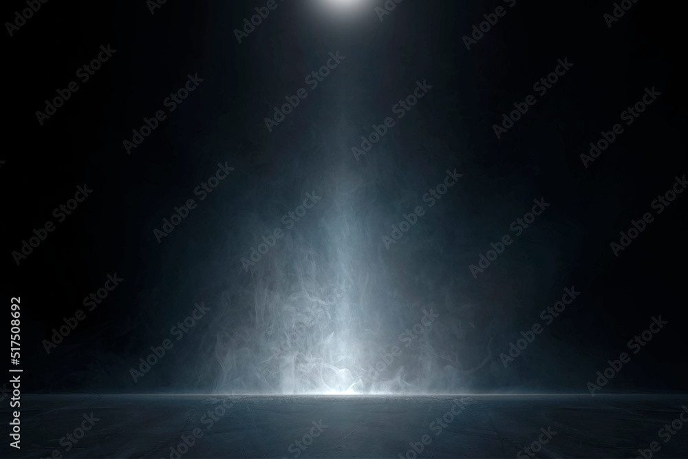 Empty dark abstract cement wall and studio room with smoke float up the interior texture for display products wall background.. Empty dark abstract cement wall and studio room with smoke float up the interior texture for display products wall background..