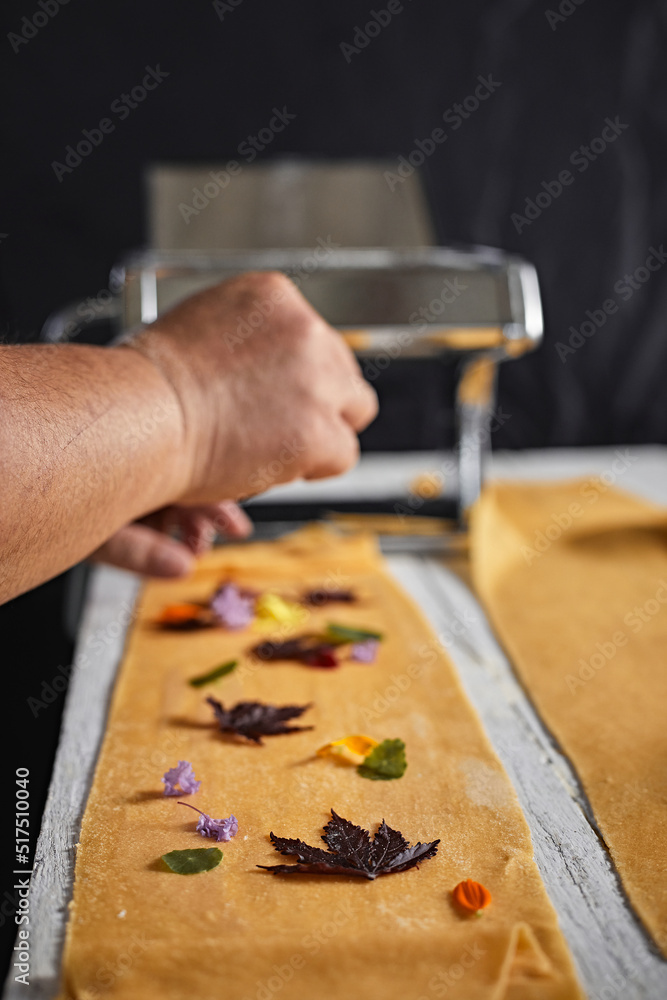 preparing homemade pasta preparing homemade pasta