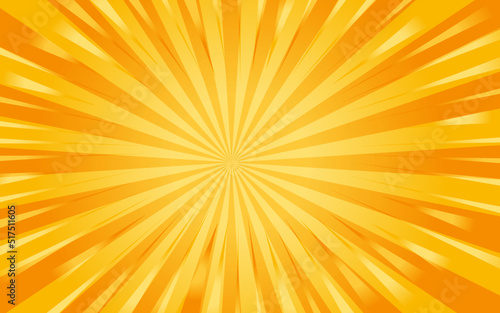 Sun rays Retro vintage style on yellow background, Sunburst Pattern Background. Rays. Summer Banner Vector illustration