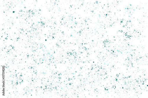 abstract blue green dots spatter brush paint mint turquoise celadon white texture background adorable 