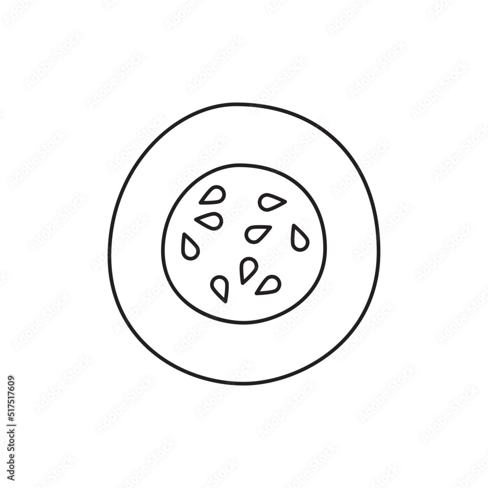 Cucumber, cucumis sativus icon in line style icon, isolated on white background Cucumber, cucumis sativus icon in line style icon, isolated on white background