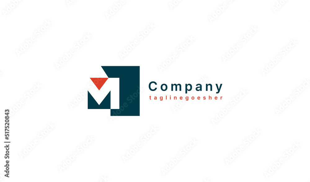 Abstract Geometric Letter M Logo. Usable for Business and Branding Company Logos. Flat Vector Logo Design Template Element. Abstract Geometric Letter M Logo. Usable for Business and Branding Company Logos. Flat Vector Logo Design Template Element.