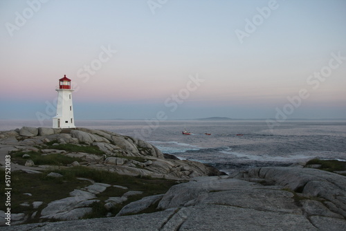 lighthouse on the coast Peggy's Cove, Nova Scotia, Canada