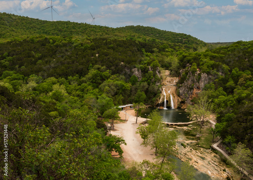 Natural waterfalls in Oklahoma turner falls