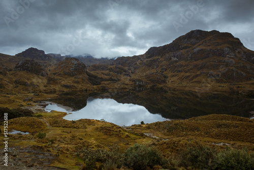 Landscape of Cajas National Park, Ecuador