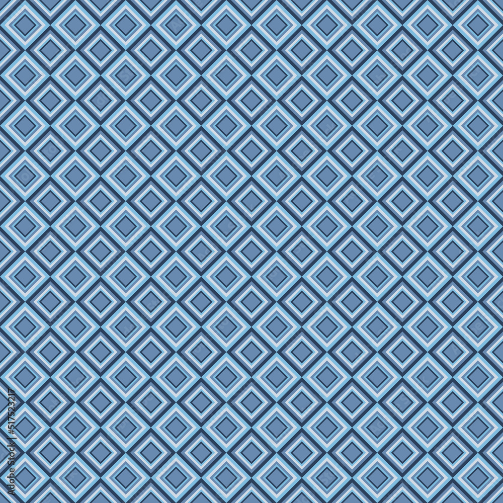 Rhombus seamless pattern. Color vector illustration. Abstract background. Geometric texture