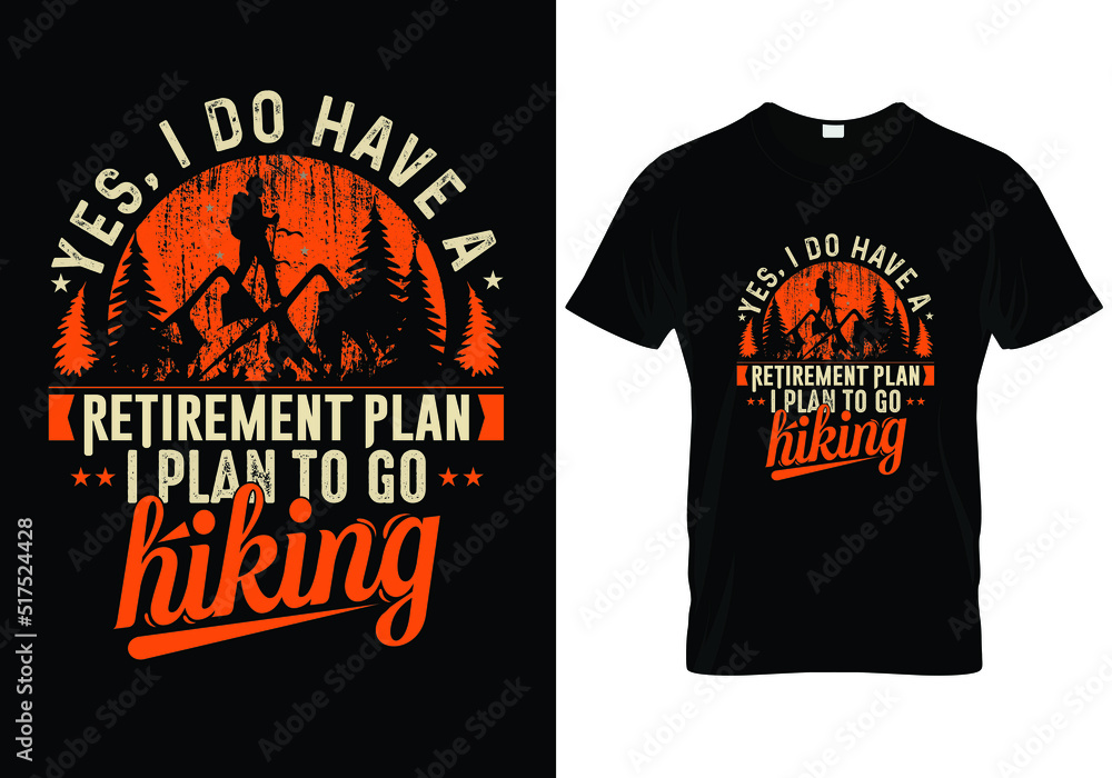Hiking T-Shirt Design Hiking T-Shirt Design