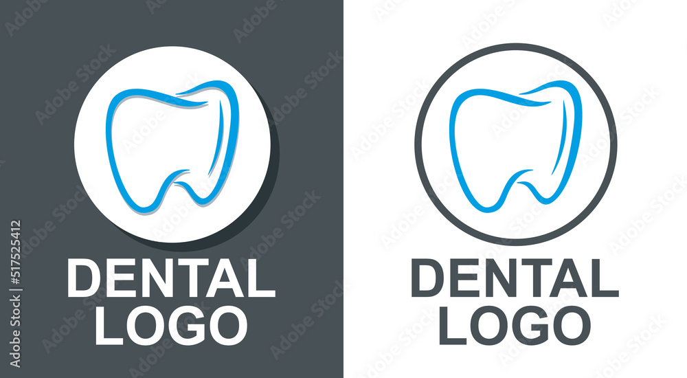Dental logo. A sign for dentistry. Vector graphics Dental logo. A sign for dentistry. Vector graphics