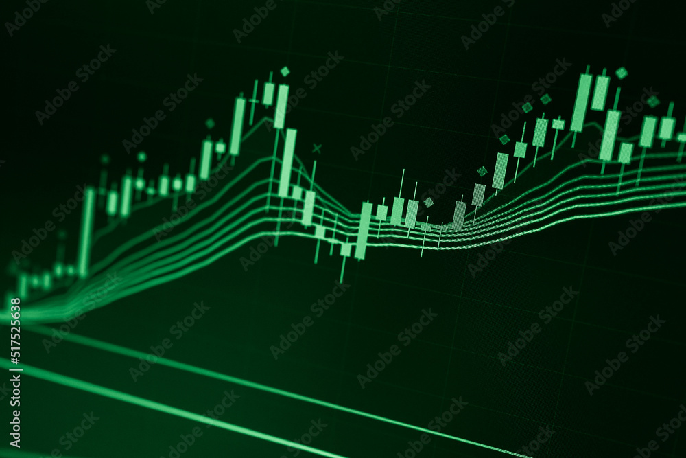 Naklejka premium Business graph background: Analysis business accounting on info sheets. Businessman hand working on analyzing investment charts for Gold market, Forex market and Crude oil trading market.