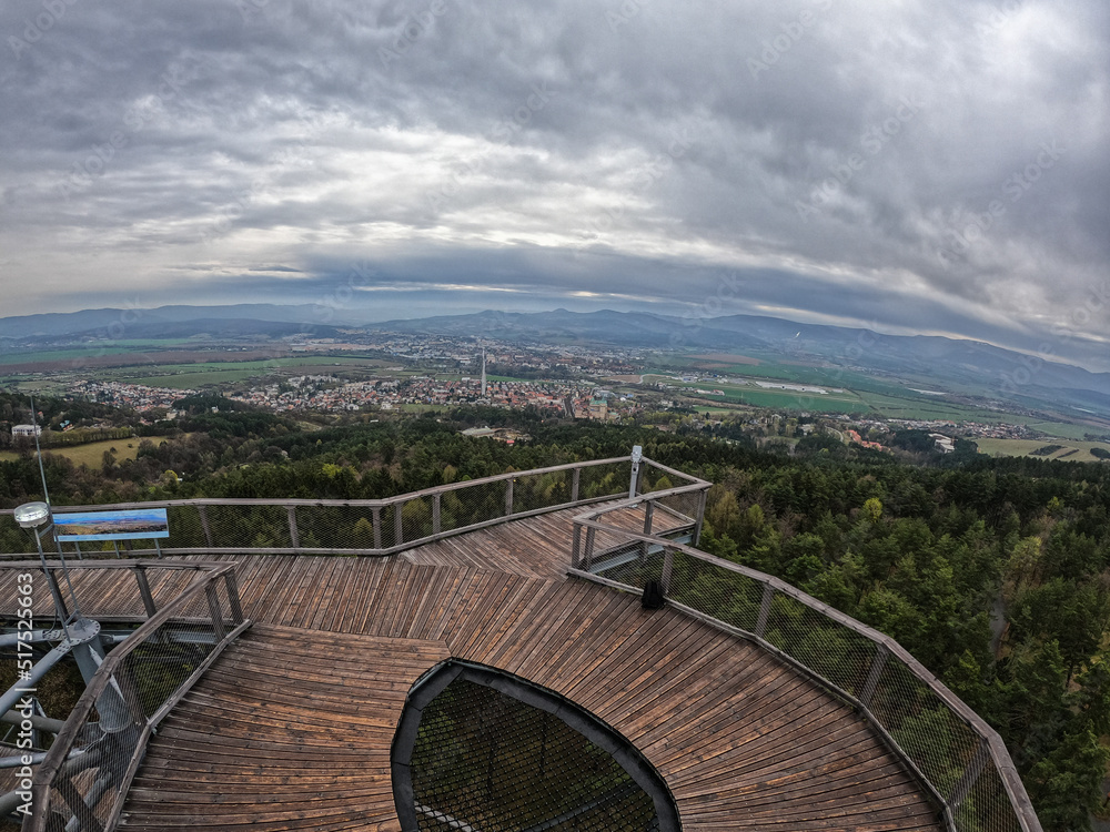 View of the Lookout Tower in Bojnice, Slovakia