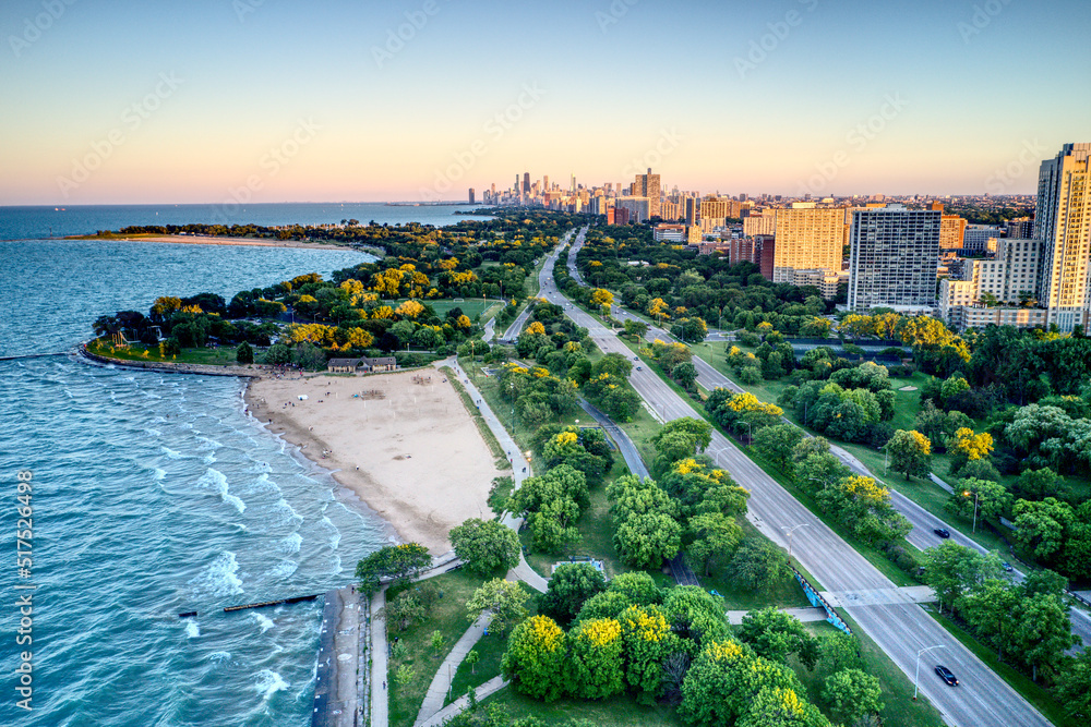 Fototapeta premium Chicago Foster Beach