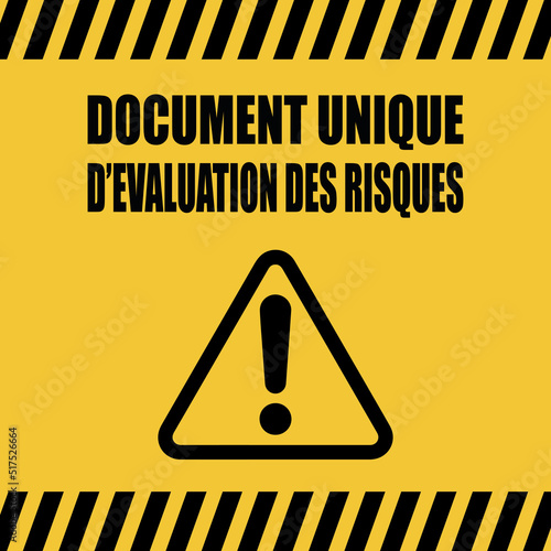 Logo document unique d'évaluation des risques.