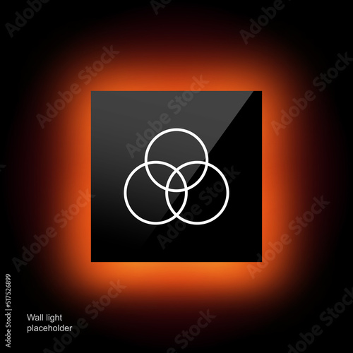 Filters set icon. Panorama, camera, lens, photo, effects, photographer, snapshot, processing, shooting, flash. Picture concept. Glassmorphism style. Vector line icon for Business and Advertising